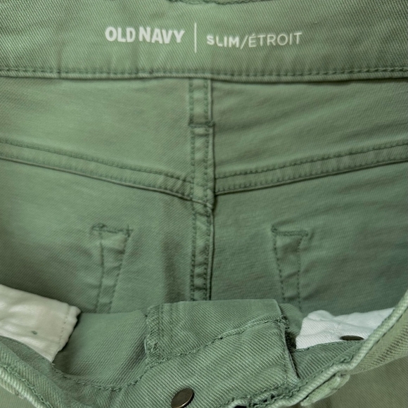 Men's Jeans Medium Wash Green OLD NAVY Jeans Slim Jeans Men’s Denim Size 29/30 - Picture 5 of 6